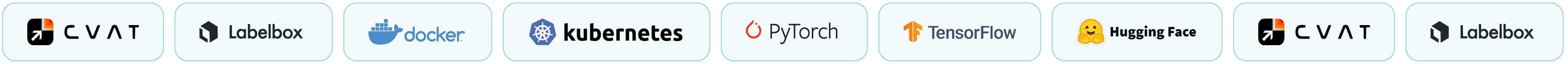 Tech stack marquee row 1